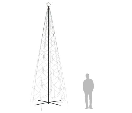 Árbol de Navidad cónico 1400 LED de colores 160x500 cm