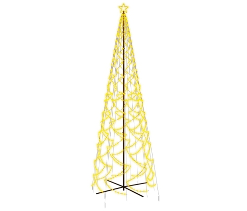 Árbol de Navidad cónico 1400 LED blanco cálido 160x500 cm