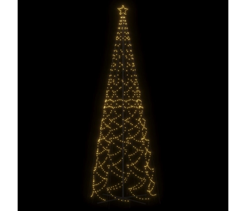 Árbol de Navidad cónico 1400 LED blanco cálido 160x500 cm