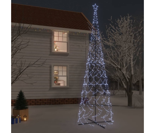 Árbol de Navidad cónico 3000 LED blanco frío 230x800 cm