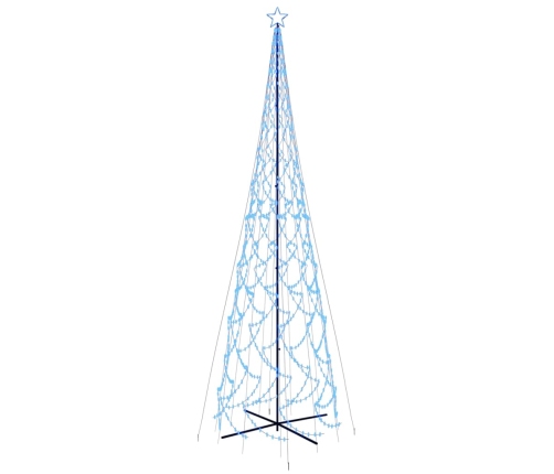 Árbol de Navidad cónico 3000 LED azul 230x800 cm