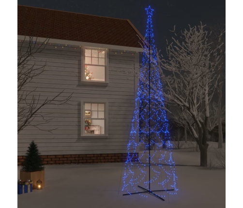 Árbol de Navidad cónico 3000 LED azul 230x800 cm