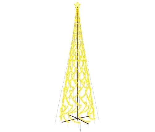 Árbol de Navidad cónico 3000 LED blanco cálido 230x800 cm