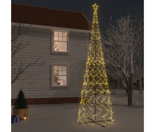 Árbol de Navidad cónico 3000 LED blanco cálido 230x800 cm