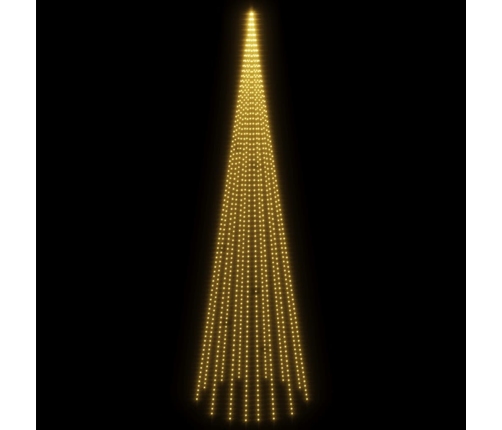 Árbol de Navidad en asta de bandera 1134LED blanco cálido 800cm