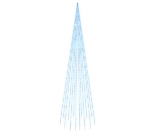 Árbol de Navidad en asta de bandera 1134 LED azul 800 cm