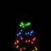 Árbol de Navidad en asta de bandera 200 LED de colores 180 cm