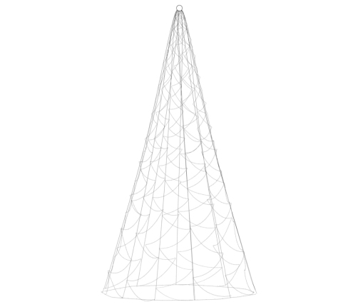 Árbol de Navidad en asta de bandera 500 LED blanco cálido 300cm