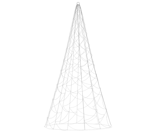 Árbol de Navidad en asta de bandera 500 LED blanco frío 300 cm