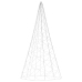 Árbol de Navidad en asta de bandera 500 LED blanco frío 300 cm