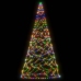 Árbol de Navidad en asta de bandera 500 LED de colores 300 cm