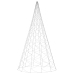 Árbol de Navidad en asta bandera 3000 LED blanco frío 800 cm