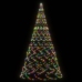 Árbol de Navidad en asta de bandera 3000 LED de colores 800 cm