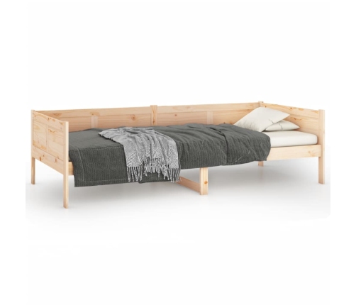 Sofá cama madera maciza de pino 80x200 cm