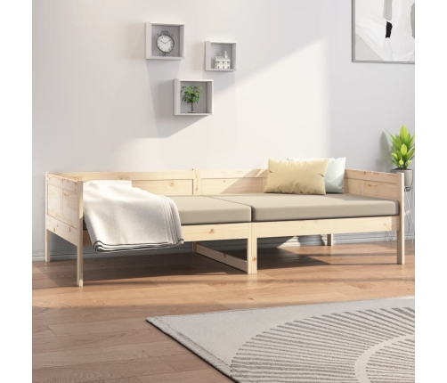 Sofá cama madera maciza de pino 80x200 cm