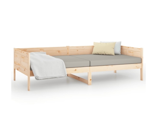 Sofá cama madera maciza de pino 80x200 cm