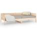 Sofá cama madera maciza de pino 80x200 cm