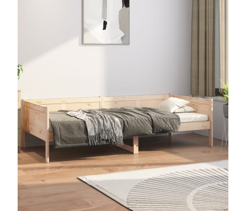 Sofá cama madera maciza de pino 80x200 cm