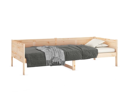 Sofá cama madera maciza de pino 90x190 cm