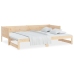 Sofá cama extraíble madera maciza de pino 2x(90x200) cm