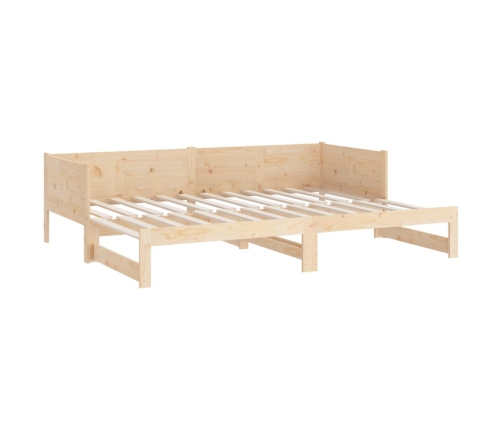 Sofá cama extraíble madera maciza de pino 2x(90x200) cm