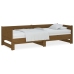 Sofá cama extraíble madera maciza marrón miel 2x(90x200) cm