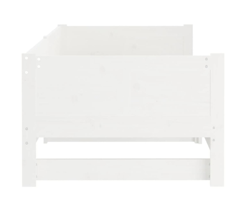 Sofá cama extraíble madera maciza de pino blanco 2x(80x200) cm