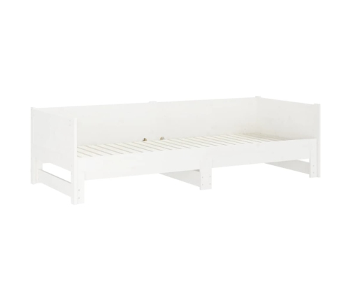 Sofá cama extraíble sin colchón blanco 2x(90x190) cm