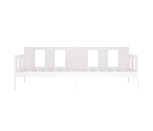 vidaXL Sofá cama madera maciza de pino blanco 80x200 cm