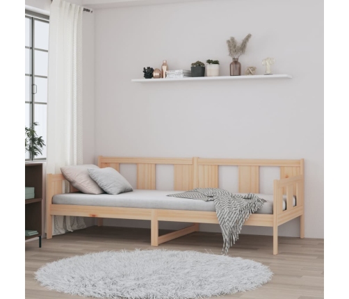 Sofá cama madera maciza de pino 90x190 cm