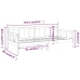 Sofá cama madera maciza de pino 90x190 cm