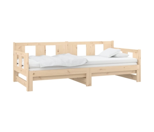 Sofá cama extraíble madera maciza de pino 2x(90x200) cm