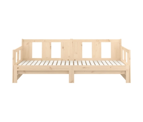 Sofá cama extraíble madera maciza de pino 2x(90x200) cm