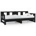 Sofá cama extraíble sin colchón negro 2x(80x200) cm