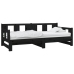 Sofá cama extraíble sin colchón negro 2x(80x200) cm