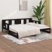 Sofá cama extraíble sin colchón negro 2x(80x200) cm