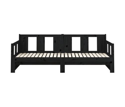 Sofá cama extraíble sin colchón negro 2x(80x200) cm