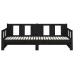 Sofá cama extraíble sin colchón negro 2x(80x200) cm