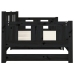 Sofá cama extraíble sin colchón negro 2x(80x200) cm