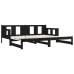 Sofá cama extraíble sin colchón negro 2x(80x200) cm