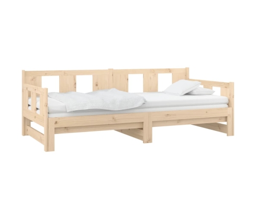 Sofá cama extraíble madera maciza de pino 2x(90x190) cm