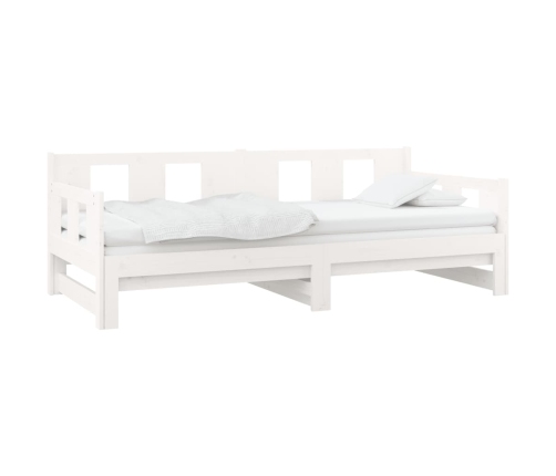 Sofá cama extraíble sin colchón blanco 2x(90x190) cm