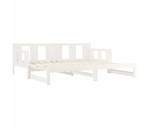 Sofá cama extraíble sin colchón blanco 2x(90x190) cm