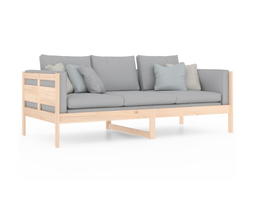 Sofá cama sin colchón madera maciza de pino 90x200 cm