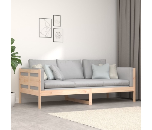 Sofá cama sin colchón madera maciza de pino 90x200 cm