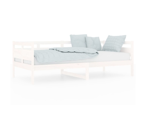 Sofá cama sin colchón madera maciza de pino blanco 90x200 cm