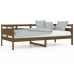Sofá cama sin colchón madera maciza pino marrón miel 90x200 cm