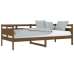Sofá cama sin colchón madera maciza pino marrón miel 90x200 cm