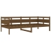 Sofá cama sin colchón madera maciza pino marrón miel 90x200 cm