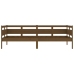 Sofá cama sin colchón madera maciza pino marrón miel 90x200 cm